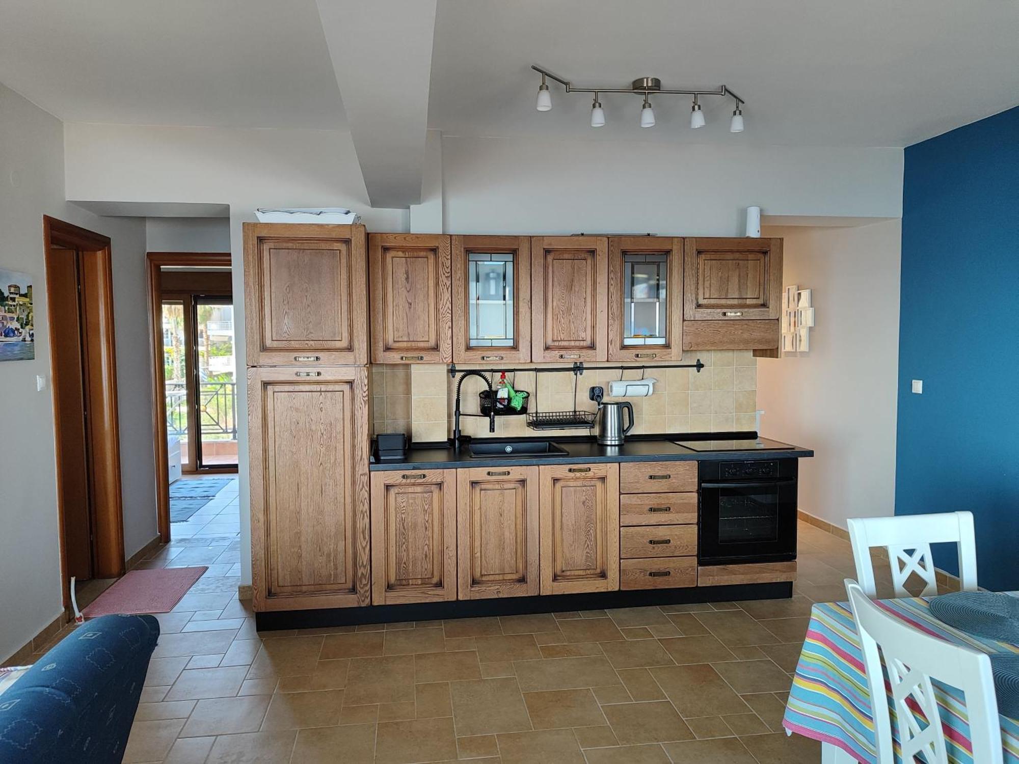 Navy Blue Apartment Неа Скиони Екстериор снимка