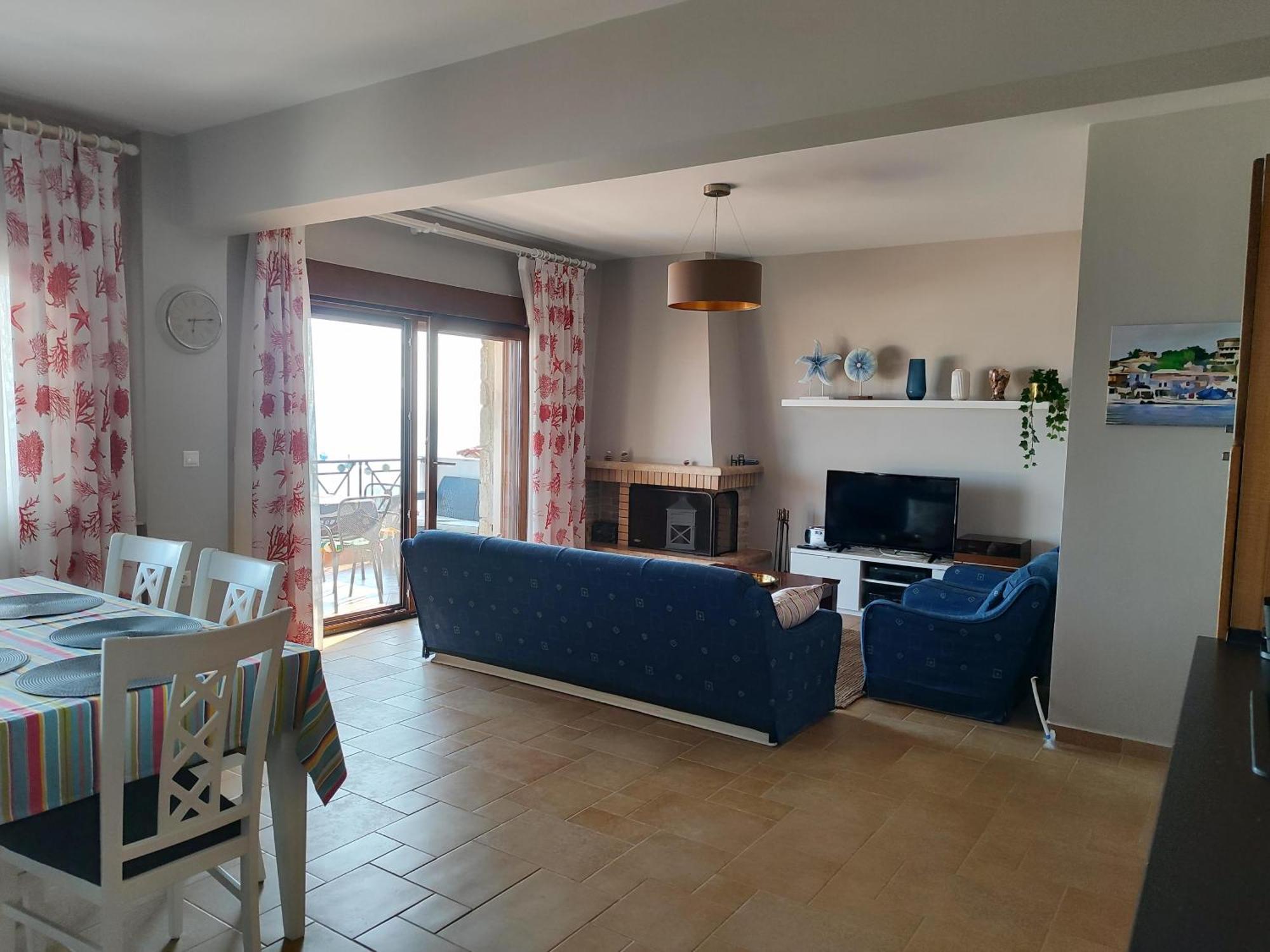 Navy Blue Apartment Неа Скиони Екстериор снимка
